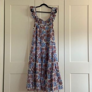 NWT J.Crew Block print maxi dress